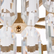 Люстра MyFar David MR1973-8P цвет плафона/подвески Прозрачный, цвет арматуры Латунь-3