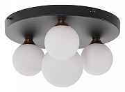 Люстра MyFar Cross MR1980-4C цвет плафона/подвески Белый, цвет арматуры Золото, Черный-2