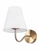 Бра MyFar Charlotte MR2101-1W цвет плафона/подвески Белый, цвет арматуры Латунь-1