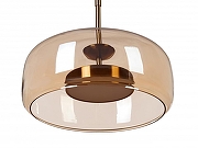 Подвесной светильник MyFar Charlie MR2130-1PL цвет плафона/подвески Оранжевый, цвет арматуры Латунь-1