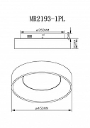 Накладной светильник MyFar Shannon MR2193-1PL цвет плафона/подвески Белый, Черный, цвет арматуры Черный-8