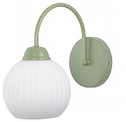 Бра MyFar Flora MR2270-1W цвет плафона/подвески Белый, цвет арматуры Зеленый