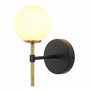 Бра MyFar Robert MR2330-1W цвет плафона/подвески Белый, цвет арматуры Латунь, Черный-1