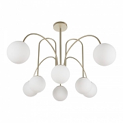 Люстра на штанге MyFar Cassia MR2351-8C цвет плафона/подвески Белый, цвет арматуры Бежевый-2