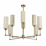 Люстра на штанге MyFar Richard MR2410-8C цвет плафона/подвески Белый, цвет арматуры Латунь-2