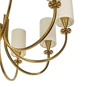 Люстра на штанге MyFar Oliver MR2420-10P цвет плафона/подвески Белый, цвет арматуры Золото-6