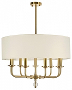 Светильник на штанге MyFar Maria MR2440-9P цвет плафона/подвески Белый, цвет арматуры Латунь