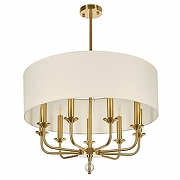 Светильник на штанге MyFar Maria MR2440-9P цвет плафона/подвески Белый, цвет арматуры Латунь-1