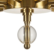 Светильник на штанге MyFar Maria MR2440-9P цвет плафона/подвески Белый, цвет арматуры Латунь-6