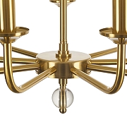 Светильник на штанге MyFar Maria MR2440-9P цвет плафона/подвески Белый, цвет арматуры Латунь-7