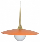 Подвесной светильник Mizi`en Domino MZ31467-250-orange цвет плафона/подвески Белый, Оранжевый, цвет арматуры Золото, Черный