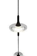 Подвесной светильник Mizi`en Miro MZ31468-18 цвет плафона/подвески Прозрачный, цвет арматуры Черный-2