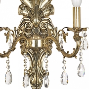 Бра Dio D’Arte None None E 2.1.2.200 GB цвет плафона/подвески Прозрачный, цвет арматуры Золото-1