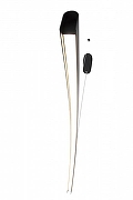 Подвесной светильник Mizi`en Slim MZ31505-1500B-black цвет плафона/подвески Голубой, цвет арматуры Черный-3