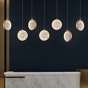 Подвесной светильник Imperiumloft NAINA naina01 цвет плафона/подвески Прозрачный, цвет арматуры Золото-2