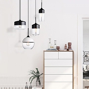 Подвесной светильник Imperiumloft NORD NORD1 цвет плафона/подвески Прозрачный, цвет арматуры Белый-11