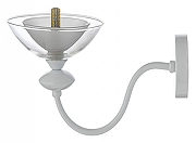 Бра Arti Lampadari Noventa Noventa E 2.1.1 W цвет плафона/подвески Белый, Прозрачный, цвет арматуры Белый, Золото