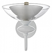 Бра Arti Lampadari Noventa Noventa E 2.1.1 W цвет плафона/подвески Белый, Прозрачный, цвет арматуры Белый, Золото-2