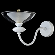 Бра Arti Lampadari Noventa Noventa E 2.1.1 W цвет плафона/подвески Белый, Прозрачный, цвет арматуры Белый, Золото-3