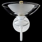 Бра Arti Lampadari Noventa Noventa E 2.1.1 W цвет плафона/подвески Белый, Прозрачный, цвет арматуры Белый, Золото-4
