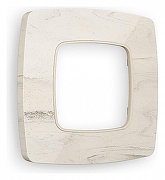 Рамка на 1 пост Ambrella Volt Opera OF940601 цвет Бежевый, Серый