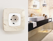 Рамка на 3 поста Ambrella Volt Opera OF940603 цвет Бежевый, Серый-2