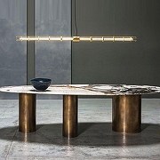 Подвесной светильник Imperiumloft OPTIMA optima01 цвет плафона/подвески Прозрачный, цвет арматуры Латунь-4