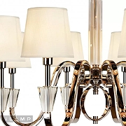 Люстра iLamp Alesti P2424-8 Nickel цвет плафона/подвески Бежевый, цвет арматуры Прозрачный, Никель-3