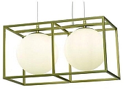 Подвесной светильник iLamp Golden P2484-2 GD цвет плафона/подвески Белый, цвет арматуры Золото