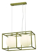 Подвесной светильник iLamp Golden P2484-2 GD цвет плафона/подвески Белый, цвет арматуры Золото-1