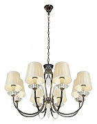 Люстра iLamp Charm P2508-8 nic цвет плафона/подвески Белый, Прозрачный, цвет арматуры Никель-2