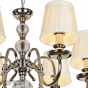 Люстра iLamp Armonia P2510-6 nic цвет плафона/подвески Бежевый, цвет арматуры Прозрачный, Никель-3