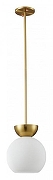 Светильник на штанге iLamp Mono P6079-1 GD+WH цвет плафона/подвески Белый, цвет арматуры Золото