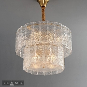 Люстра iLamp Manhattan P6315-D600 BR цвет плафона/подвески Прозрачный, цвет арматуры Латунь-3