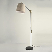 Торшер Imperiumloft PIPE PIPE01 цвет плафона/подвески Бежевый, цвет арматуры Черный-7