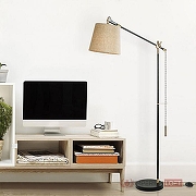 Торшер Imperiumloft PIPE PIPE01 цвет плафона/подвески Бежевый, цвет арматуры Черный-14