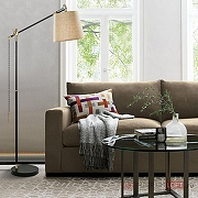 Торшер Imperiumloft PIPE PIPE01 цвет плафона/подвески Бежевый, цвет арматуры Черный-15