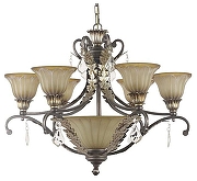 Люстра Dio D’Arte Ragusa Ragusa E 1.13.6 B цвет плафона/подвески Бежевый, цвет арматуры Коричневый