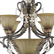 Люстра Dio D’Arte Ragusa Ragusa E 1.13.6 B цвет плафона/подвески Бежевый, цвет арматуры Коричневый-2