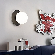Накладной светильник TopDecor Ringo Ringo A1 12 цвет плафона/подвески Белый, цвет арматуры Черный-1