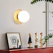Накладной светильник TopDecor Ringo Ringo A1 33 цвет плафона/подвески Белый, цвет арматуры Золото-2