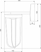 Светильник на штанге Elektrostandard Ritz Ritz (35183/D) черный цвет плафона/подвески Прозрачный, цвет арматуры Черный-2