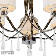 Люстра iLamp Bella RM1029/5CR цвет плафона/подвески Белый, Прозрачный, цвет арматуры Хром-3
