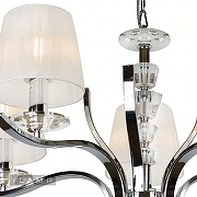 Люстра iLamp Omega RM5231/5CR цвет плафона/подвески Белый, цвет арматуры Хром-4