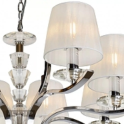 Люстра iLamp Omega RM5231/8CR цвет плафона/подвески Белый, цвет арматуры Хром-3