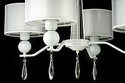 Люстра Arti Lampadari Rufina Rufina E 1.1.4.600 W цвет плафона/подвески Белый, Прозрачный, цвет арматуры Белый-4