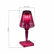 Настольная лампа ST-Luce Sparkle SL1010.704.01 цвет плафона/подвески Фиолетовый, цвет арматуры Фиолетовый-5