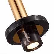 Подвесной светильник ST-Luce P1etra SL1210.403.01 цвет плафона/подвески Черный, цвет арматуры Золото-10