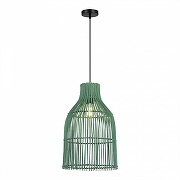 Подвесной светильник ST-Luce Cesta SL1513.503.01 цвет плафона/подвески Зеленый, цвет арматуры Белый-1