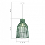 Подвесной светильник ST-Luce Cesta SL1513.503.01 цвет плафона/подвески Зеленый, цвет арматуры Белый-4